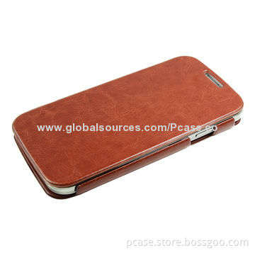 Flip Leather Case for Samsung Galaxy S4, various colors are available